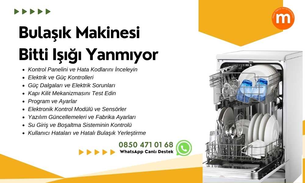 Bulaşık Makinesi Bitti Işığı Yanmıyor