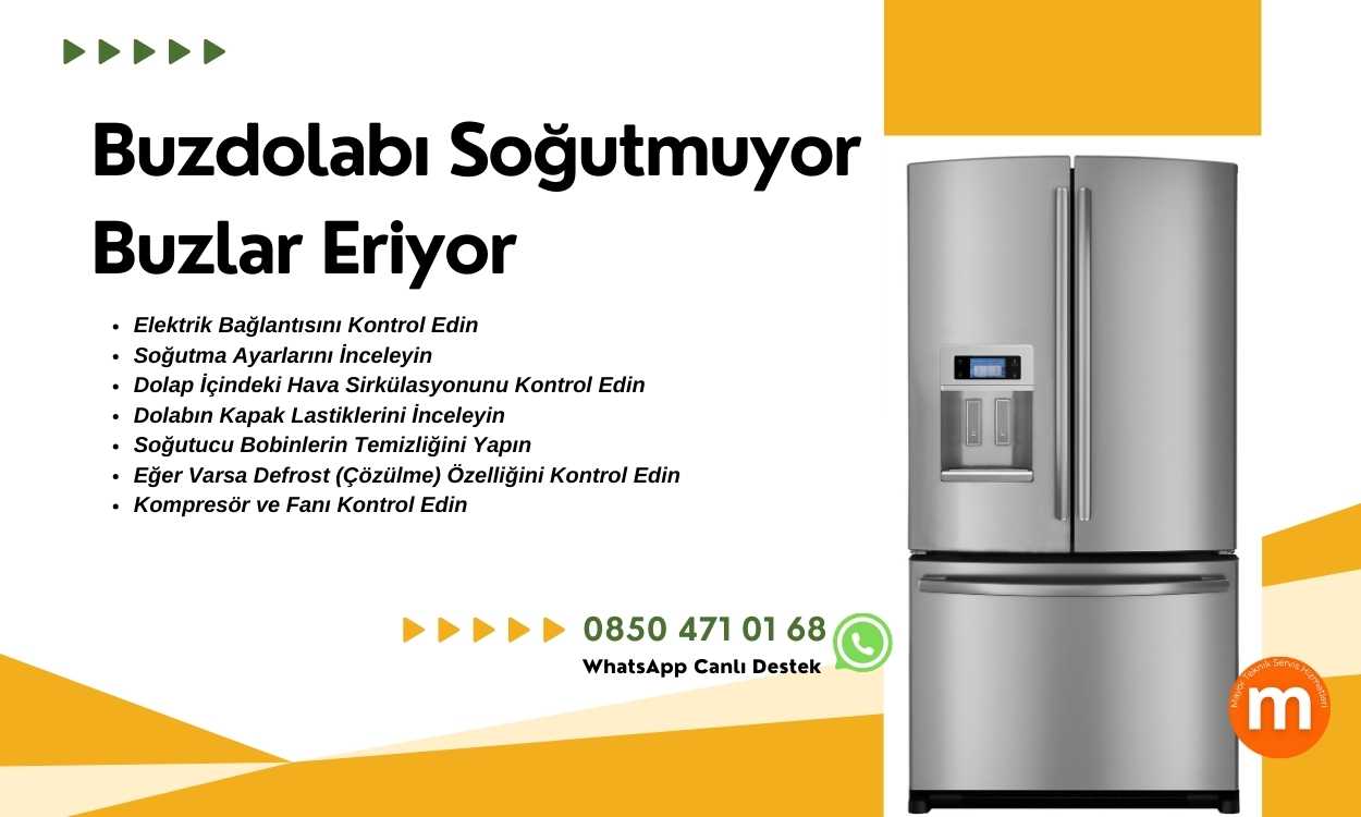 Buzdolabı Soğutmuyor Buzlar Eriyor