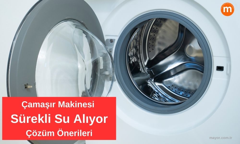 Çamaşır makinesi sürekli su alıyor sorunu ve çözümleri görseli